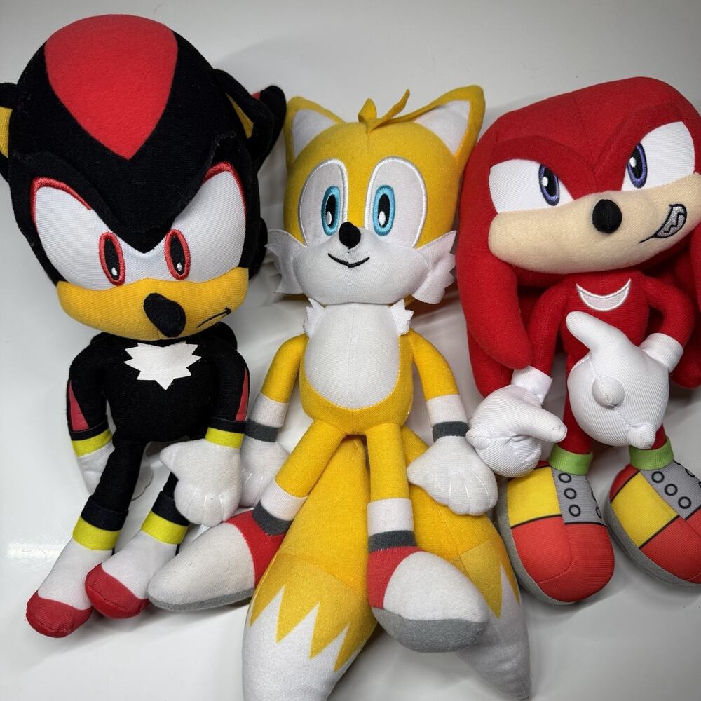 Shadow Sonic, Tails And Knuckles Plush